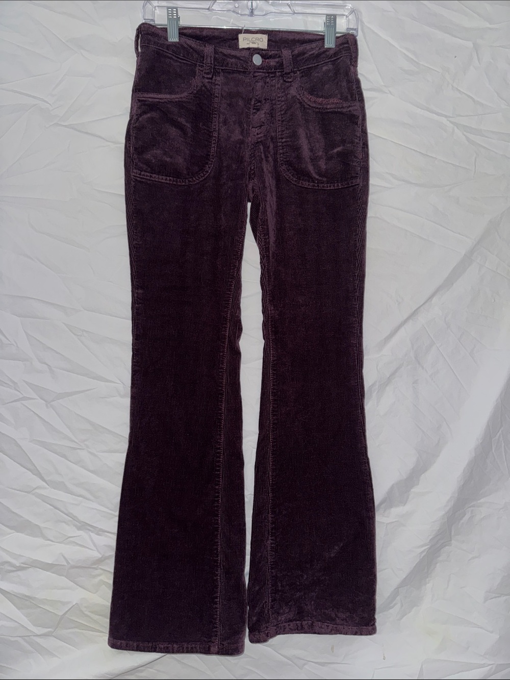 Pilcro Deep Plum Corduroy Pants